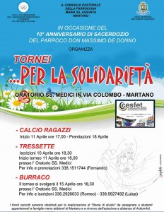 tornei per la solidarietà a martano