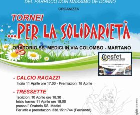 A Martano tornei per la solidarietà