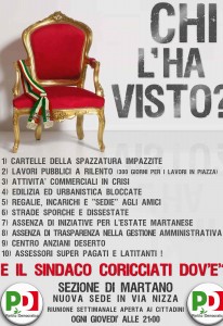 il sindaco coricciati chi l'ha visto?