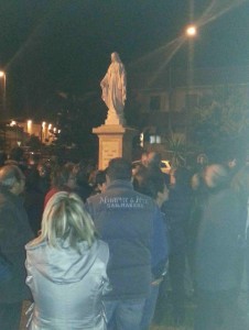 martano: tracce di sangue sulla statua della madonna immacolata