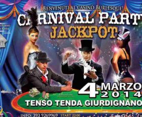 Giurdignano: arriva il Carnival Party Jackpot