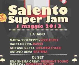 Ritorna la “Salento Super Jam” al Porticciolo di Torre Sant’Andrea per la festa del Primo Maggio