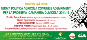 NUOVA PAC E ADEMPIMENTI PER CAMPAGNA OLIVICOLA 2014/15. 