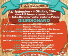 Giurdignano: dal 27 Settembre al 4 Ottobre “Sound of Puglia”